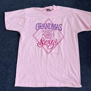 Vintage Shoebox Greetings Shirt Womens Large Pink Sexy Grandma Hallmark 90s